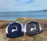 Cape Cod - Blue and White Trucker