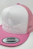 Great White Vizions - Trucker Snapback - Pink & White