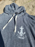 Lost Octopus - Granite Sandwash - Soft Stretch Hooded Sweatshirt