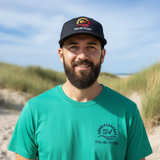 Cahoon Hollow - PJG Collection - T-Shirt - Green w/ Navy Print