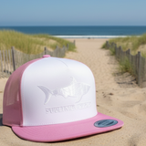Great White Vizions - Trucker Snapback - Pink & White