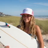 Great White Vizions - Trucker Snapback - Pink & White