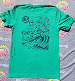 Cahoon Hollow - PJG Collection - T-Shirt - Green w/ Navy Print