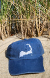 Cape Cod - Denim Blue Steel and White Dad Hat