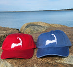 Cape Cod - Berry Red and White Dad Hat