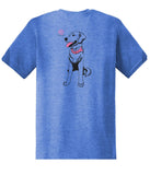 Goose - "O.G. Logo" - Heather Blue W/ Pink - Unisex T-Shirt