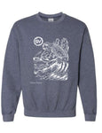 Cahoon Hollow - PJG Collection - Full Front - Heather Navy Crewneck