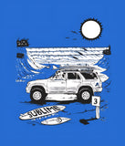 The Outer- PJG Collection - Royal Blue with Black and White Ink