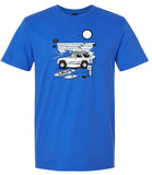 The Outer- PJG Collection - Royal Blue with Black and White Ink