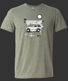 The Outer- PJG Collection - Military Green -White & Black Ink