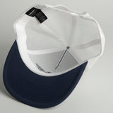 Great White Vizions - Trucker Snapback -White & Navy