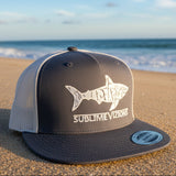 Great White Vizions - Trucker Snapback -White & Gray