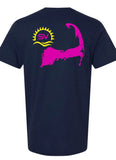 Cape Cod - Sublime Vizions -  Navy Unisex Short-Sleeve Tee
