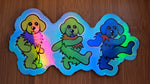 Dancing Dogs Holographic - Andrew Jacob Collection - Vinyl Stickers