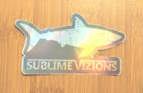Great White Shark Holographic - Vinyl Sticker - Sublime Vizions